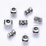 20pcs 316 Stainless Steel Ear Nuts, Butterfly Earring Backs, Non-Tarnish Color