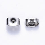 20pcs 316 Stainless Steel Ear Nuts, Butterfly Earring Backs, Non-Tarnish Color