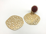 2 pcs, 40x35mm, Irregular Shaped pendant / embellishments
