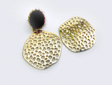 2 pcs, 40x35mm, Irregular Shaped pendant / embellishments