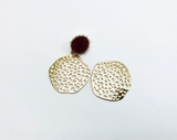 2 pcs, 40x35mm, Irregular Shaped pendant / embellishments