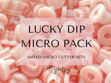 Lucky Dip Micro Polymer Clay Cutter Pack -  filled with 10 pcs of Mixed Polymer Clay Cutters