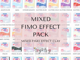 5PCS Mixed FIMO Effect Polymer Clay Pack