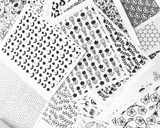 5 pcs Mystery Clay Transfer Pack - Filled with mixed patterns of transfer sheets