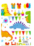 Snazzle Flat Gift Wrap | Gift Wrapping Paper - Dinosaur