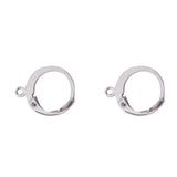 10pcs (5pairs), Tarnish Resistant 304 Stainless Steel Leverback Earring Findings, with Loop in Stainless Steel Colour