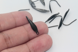Surgical Grade Ear Hooks | Vacuum Plated 316 Stainless Steel Earring Hooks in Gunmetal