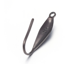 Surgical Grade Ear Hooks | Vacuum Plated 316 Stainless Steel Earring Hooks in Gunmetal