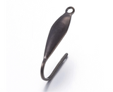 Surgical Grade Ear Hooks | Vacuum Plated 316 Stainless Steel Earring Hooks in Gunmetal