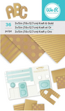 We R Memory Keepers 3"x5" Kraft & Gold Foil (36 Sheets)