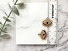 2 pcs, 25x22mm Zinc alloy Evil Eye Pendant in Gold