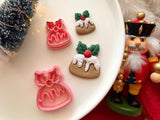 Christmas Fruit Cake Clay Cutter, Polymer Clay Earring Maker (PLA)