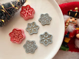 Christmas Snowflake Clay Cutter, PLA Polymer Clay Earring Charm Maker (Multiple Sizes)