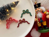 Christmas Bow Polymer Clay Cutter, PLA 3D Printed Craft Tool (11mm Thickness)