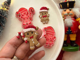 Christmas Gingerbread Boy & Girl Clay Cutter, Polymer Clay Earring Maker (PLA)
