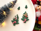 Christmas Tree Polymer Clay Cutter, PLA 3D Printed, Festive Earring Charm Maker