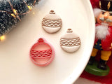 Christmas Bauble Clay Cutter, Polymer Clay Ornament Maker (PLA)