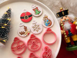 Christmas Bauble Polymer Clay Cutter, Festive Ornament Earring Mold (PLA)