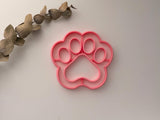 Paw Print Coaster Cutter, Paw Print Polymer Clay Cutter, Coaster & Trinket Dish Cutter, Dog Cat Paw Craft Cutter
