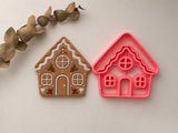 Big Gingerbread House Coaster Trinket Cutter, Christmas Polymer Clay Cutter, Coaster & Trinket Dish Cutter, Christmas Ornament Cutter
