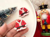 3D Printed PLA Santa Suit Clay Cutter, Christmas Polymer Clay Earring Charm Maker