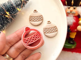Christmas Bauble Clay Cutter, Polymer Clay Ornament Maker (PLA)