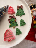 Christmas Tree Polymer Clay Cutter, PLA 3D Printed Earring Mold (Multiple Sizes)