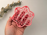 Big Snowflake Coaster Cutter, Christmas Snowflake Polymer Clay Cutter, Coaster & Trinket Dish Cutter, Christmas Ornament Cutter
