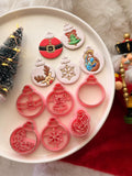 Christmas Bauble Polymer Clay Cutter, Festive Ornament Earring Mold (PLA)