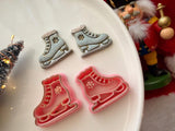 Ice Skate Polymer Clay Cutter, PLA 3D Printed Craft Tool (Multiple Sizes)