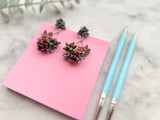 10x10cm, Non-Stick Work Mat for Polymer Clay Flower & Petal Making in Pink