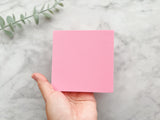 10x10cm, Non-Stick Work Mat for Polymer Clay Flower & Petal Making in Pink