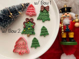 Christmas Tree Polymer Clay Cutter, PLA 3D Printed Earring Mold (Multiple Sizes)