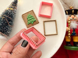 Christmas Stamp Frame Clay Cutter, Polymer Clay Imprint Tool (Multiple Sizes)