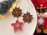 Christmas Poinsettia Clay Cutter, Polymer Clay, Cookie, Fondant (PLA)