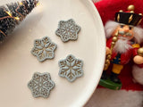 Christmas Snowflake Clay Cutter, PLA Polymer Clay Earring Charm Maker (Multiple Sizes)