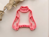 Big Sweater Coaster Trinket Cutter, Sweater Polymer Clay Cutter, Coaster / Trinket Dish Cutter, Christmas Ornament Cutter, Cookie & Fondant