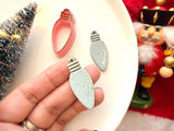 Christmas Light Bulb Clay Cutter, PLA Polymer Clay Earring Charm Maker