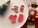 Christmas Gingerbread Boy & Girl Clay Cutter, Polymer Clay Earring Maker (PLA)