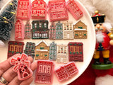Christmas Village Polymer Clay Cutter, Festive Earring Charm Making Tool (11mm)