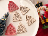 Christmas Tree Polymer Clay Cutter, Elf or Gnome Imprint, PLA 3D Printed Tool