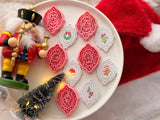 Christmas Polymer Clay Cutters, PLA Frame Earring Molds, Holiday Fondant Tools