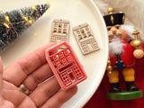 Christmas Village Polymer Clay Cutter, Festive Earring Charm Making Tool (11mm)