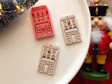 Christmas Village Polymer Clay Cutter, Festive Earring Charm Making Tool (11mm)