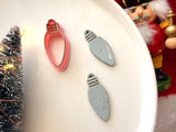 Christmas Light Bulb Clay Cutter, PLA Polymer Clay Earring Charm Maker