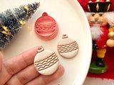 Christmas Bauble Clay Cutter, Polymer Clay Ornament Maker (PLA)