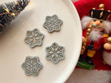 Christmas Snowflake Clay Cutter, PLA Polymer Clay Earring Charm Maker (Multiple Sizes)