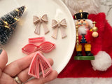 Christmas Bow Polymer Clay Cutter, PLA 3D Printed, Festive Earring Making Tool