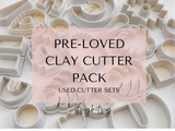 Pre-loved Clay Cutter Box -  Box filled with 10 pcs of Mixed used Polymer Clay Cutters