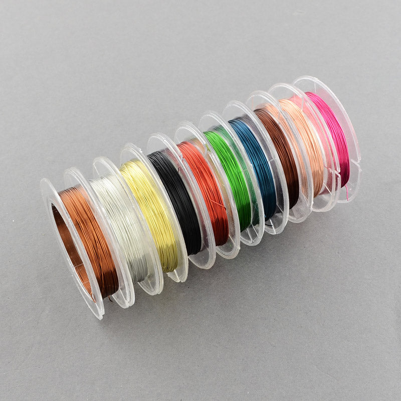 1 Roll, 0.3mm (approx 10 meter) Copper Beading Wire - Choose your colour
